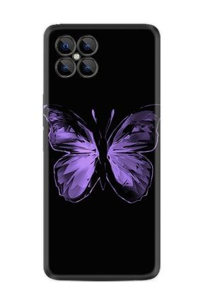 X600 Kılıf Resimli Desenli Silikon Platinium Series Black Butterfly 1879 X6001pl5