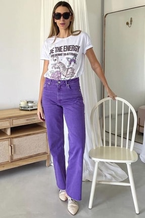 Madmext Mad Girls Mor Palazzo Jean Mg1189