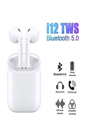 Tws Airpods I12 Beyaz Iphone Android Universal Bluetooth Kulaklık Hd Ses Kalitesi Japanex AEM4752