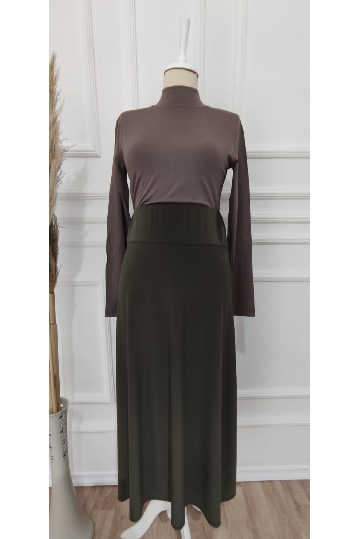 Genel Markalar Kadın Buzi Etek Büyük Beden Uzun Anne Etek