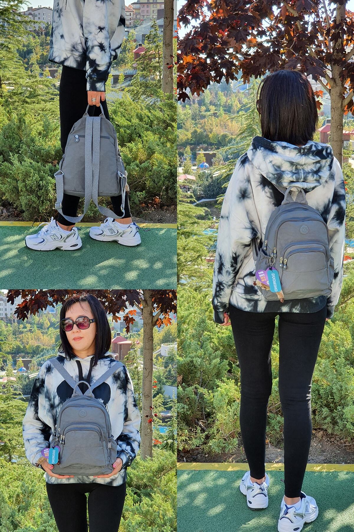 کوله پشتی زنانه خاکستری NEMO GROUP | nemobags251klinkırfcmegastoregroup اورجینال - تصویر 2