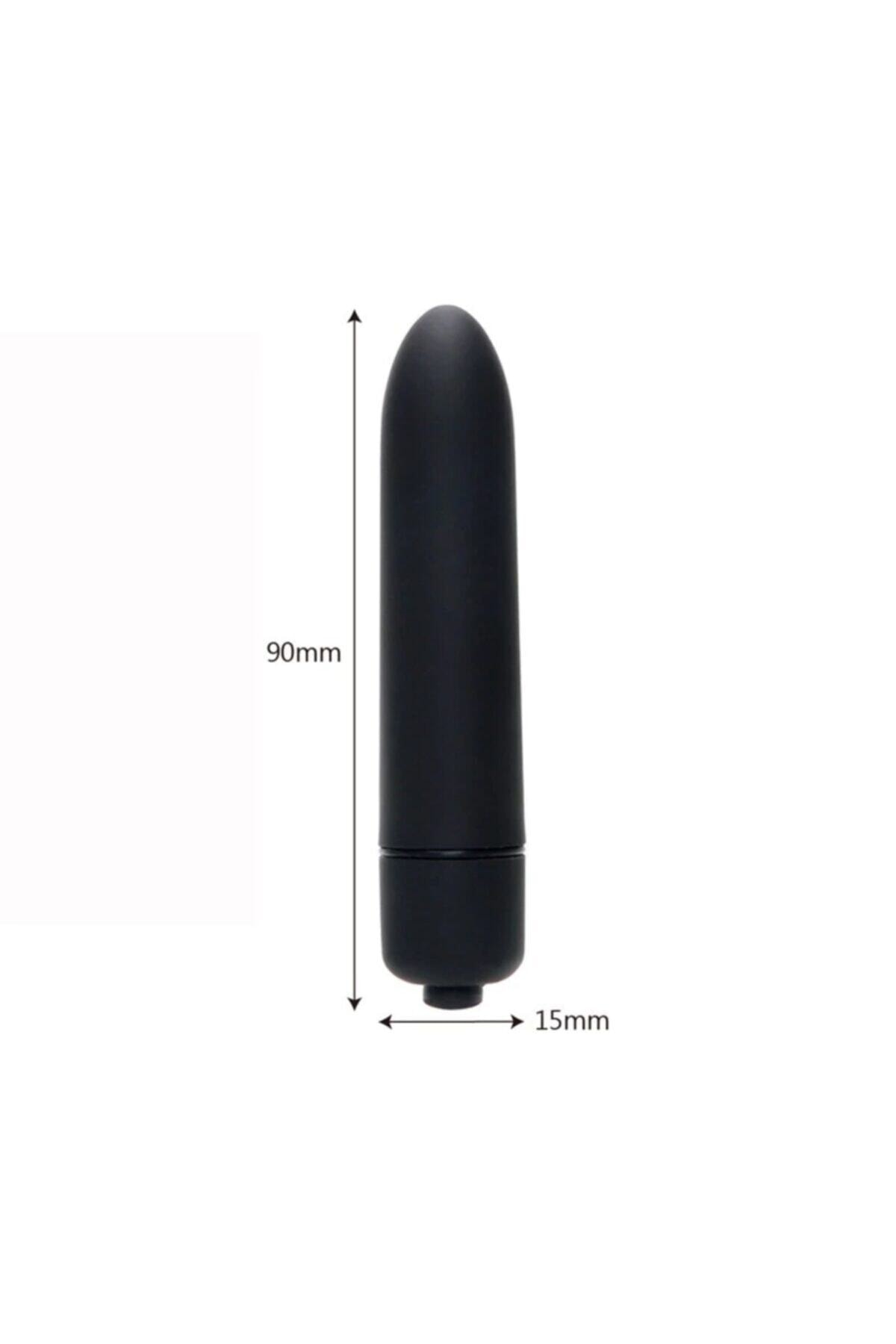 Titreşimli Mini Bullet Vibrator Siyah 2
