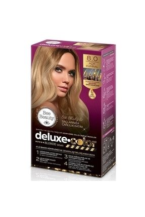 Deluxe Color Kit Saç Boyası 8.0 Açık Kumral 65fa