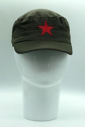 Yazlık Haki Yıldızlı Fidel Castro Cap Kep HCAST100