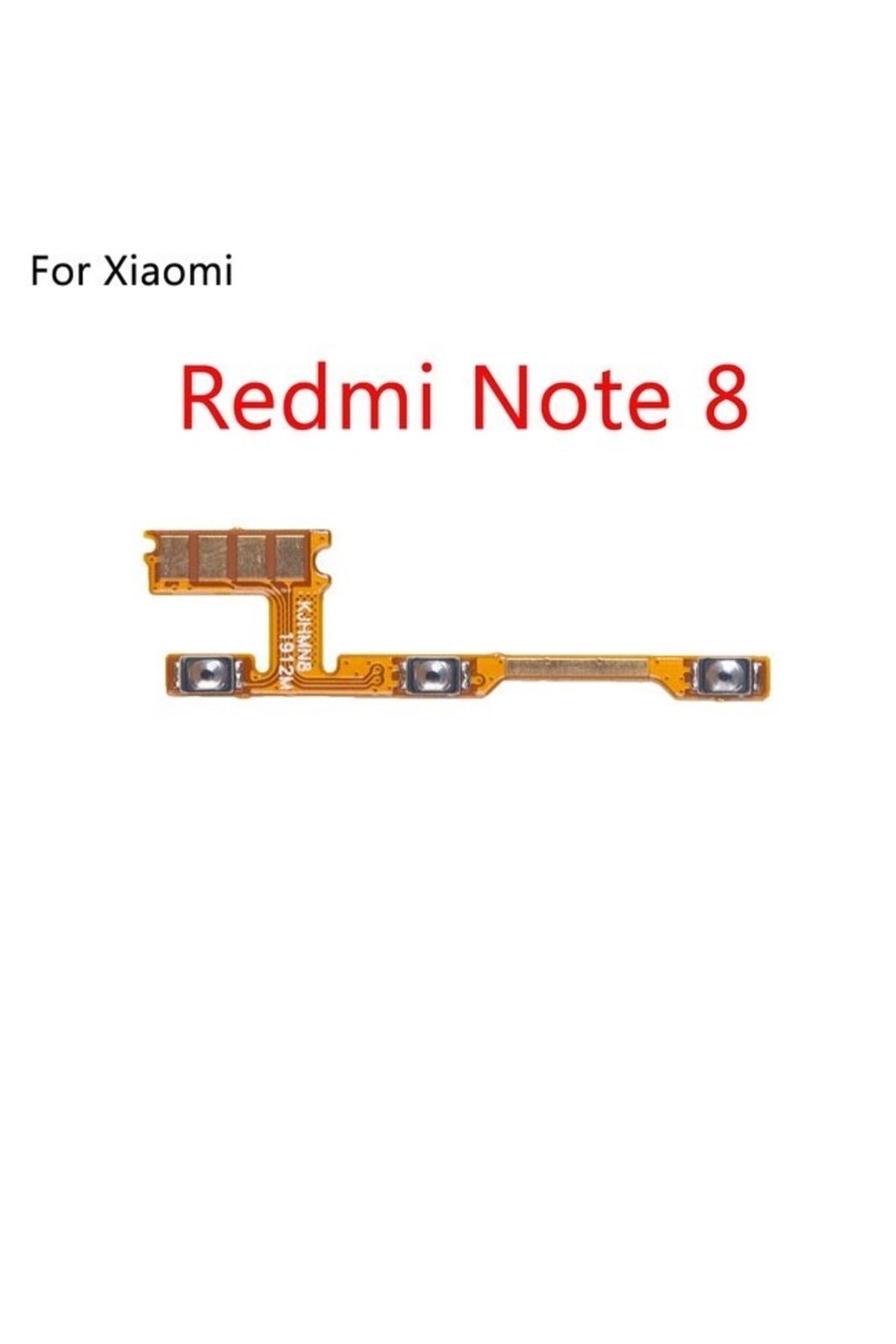 EDA TEKNİK Xıaomi Red Mi Note 8 Uyumlu On-off Ses Volume Flex Power Flex Güç Tuşu