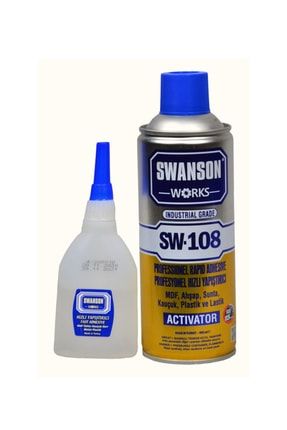 Sw-108 Aktivatörlü Profesyonel Hızlı Yapıştırıcı 100+400ml SBA2204160049