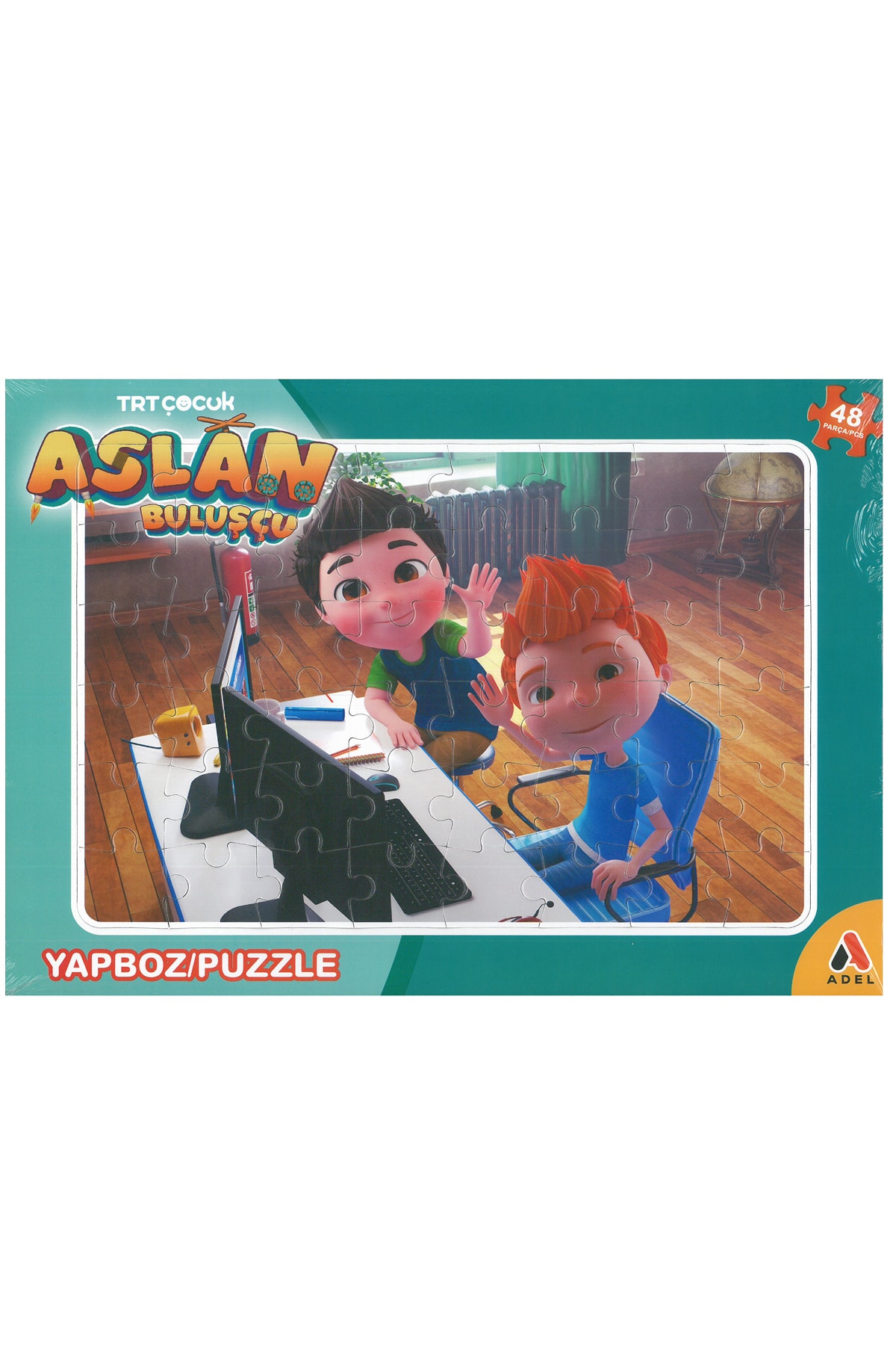 Adel Trt Çocuk Aslan 48parça Frame Puzzle (24x34cm) - Fiyatı