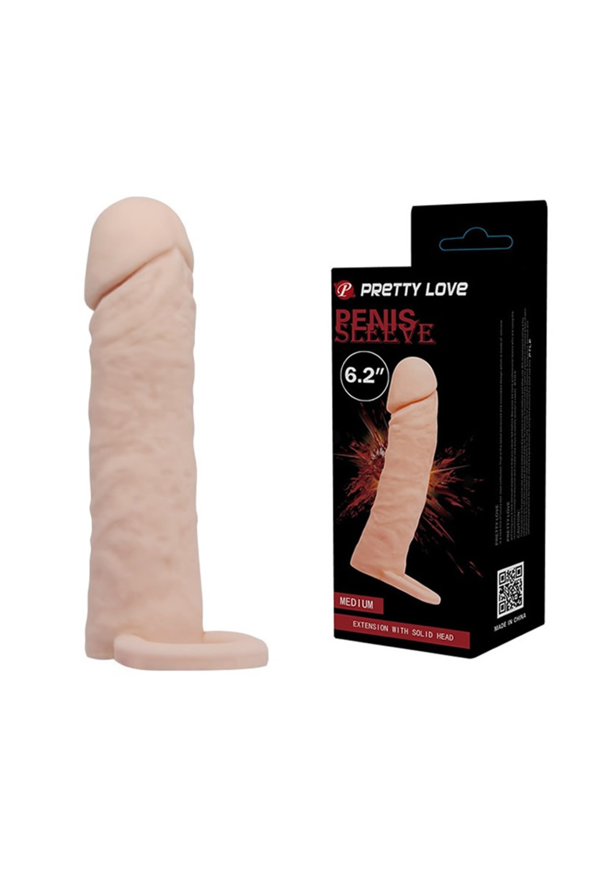 Penis Sleeve 5 cm Dolgulu Realistik Dokulu Penis Kılıfı