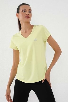 Limon Kadın Basic Kısa Kol Standart Kalıp V Yaka T-shirt - 97145 T10BY-97145