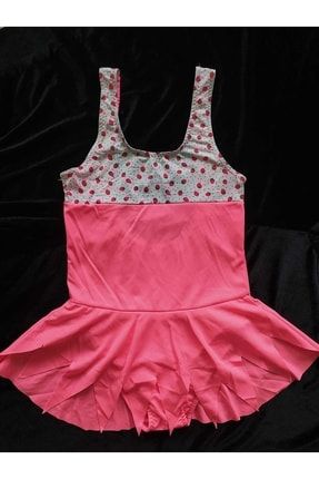 Kız Çocuk (kelebekli-çiçekli-çilekli) Desenli Elbise Mayo MHE15