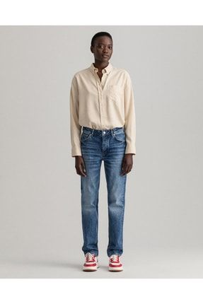 Kadın Hayle Mavi Regular Fit Jean Pantolon 4100143