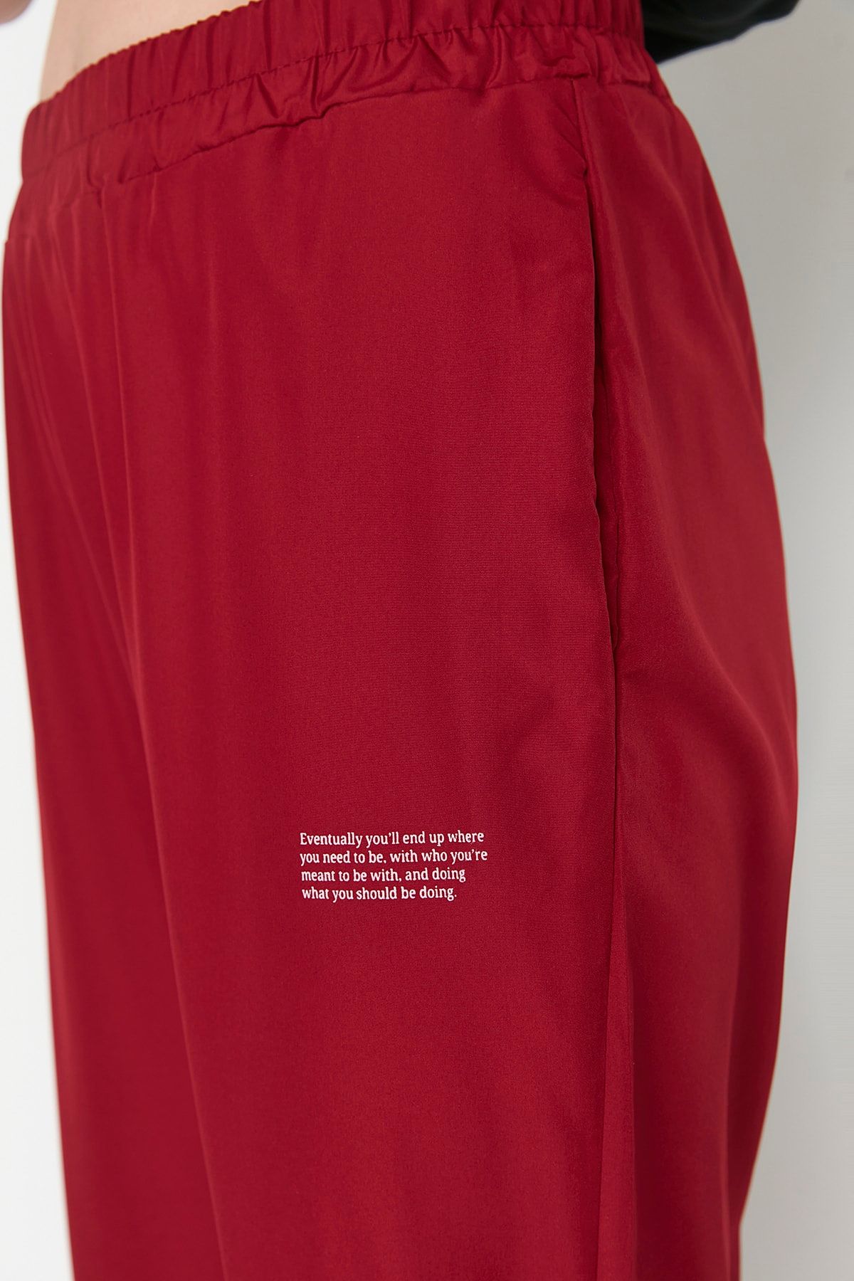 Trendyol Collection Jogginghose Bordeaux Basic Jogger Fast ausverkauft RA10677