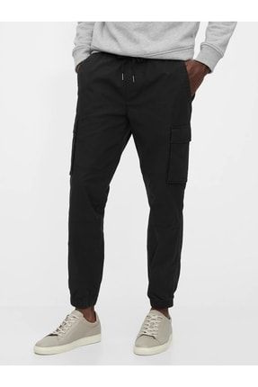 Erkek Siyah Kargo Washwell™ Jogger Pantolon 620352