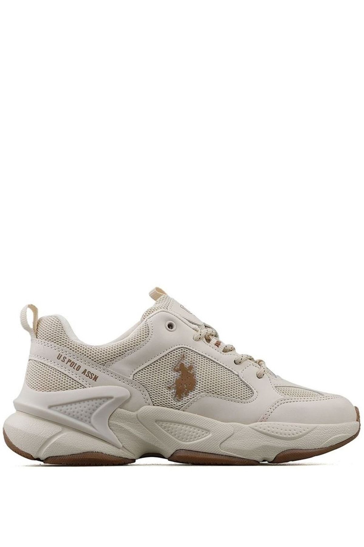 بژ - کفش های ورزشی زنانه Polo Assn Klemma U.S U.S. Polo Assn.