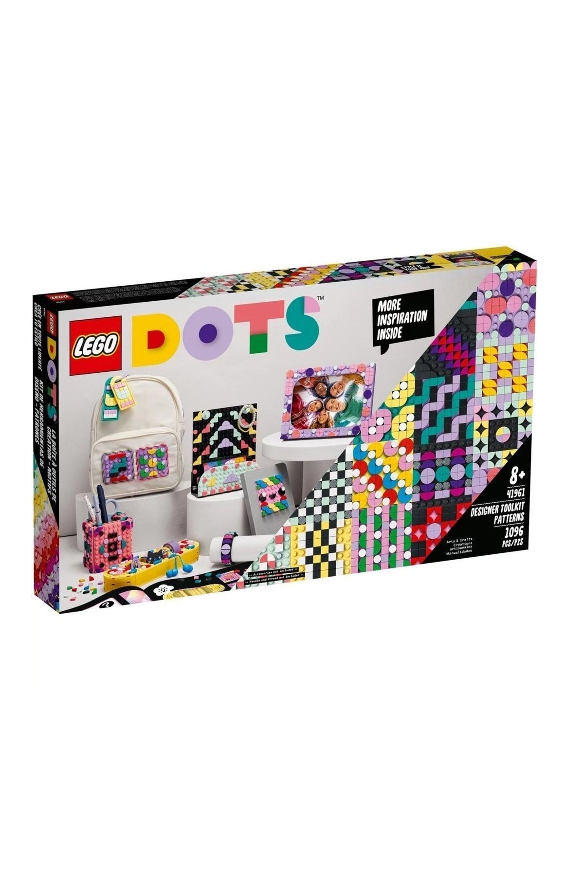 LEGO-41961 Lego Dots, Designer Set - Patterns, 1096 Pieces, Age +8 1