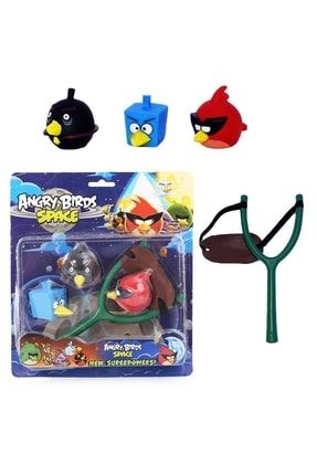 3 Karakterli Yeşil Sapan Angry Birds Sapan Seti Kırmızı Kuş - Super Red - Kızgın Kuşlar Seti angryb02