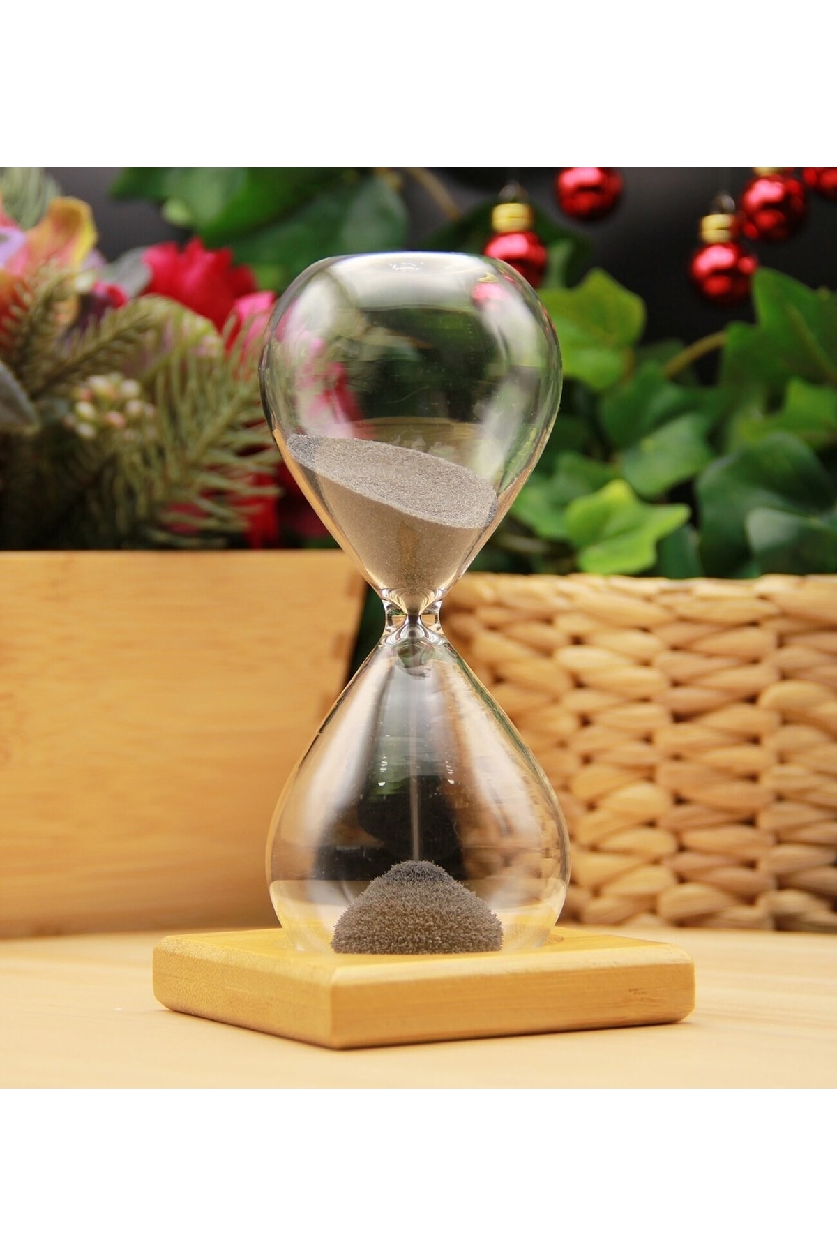 Genel Markalar Mıknatıslı Kum Saati Kum Saati Ahşap Standlı