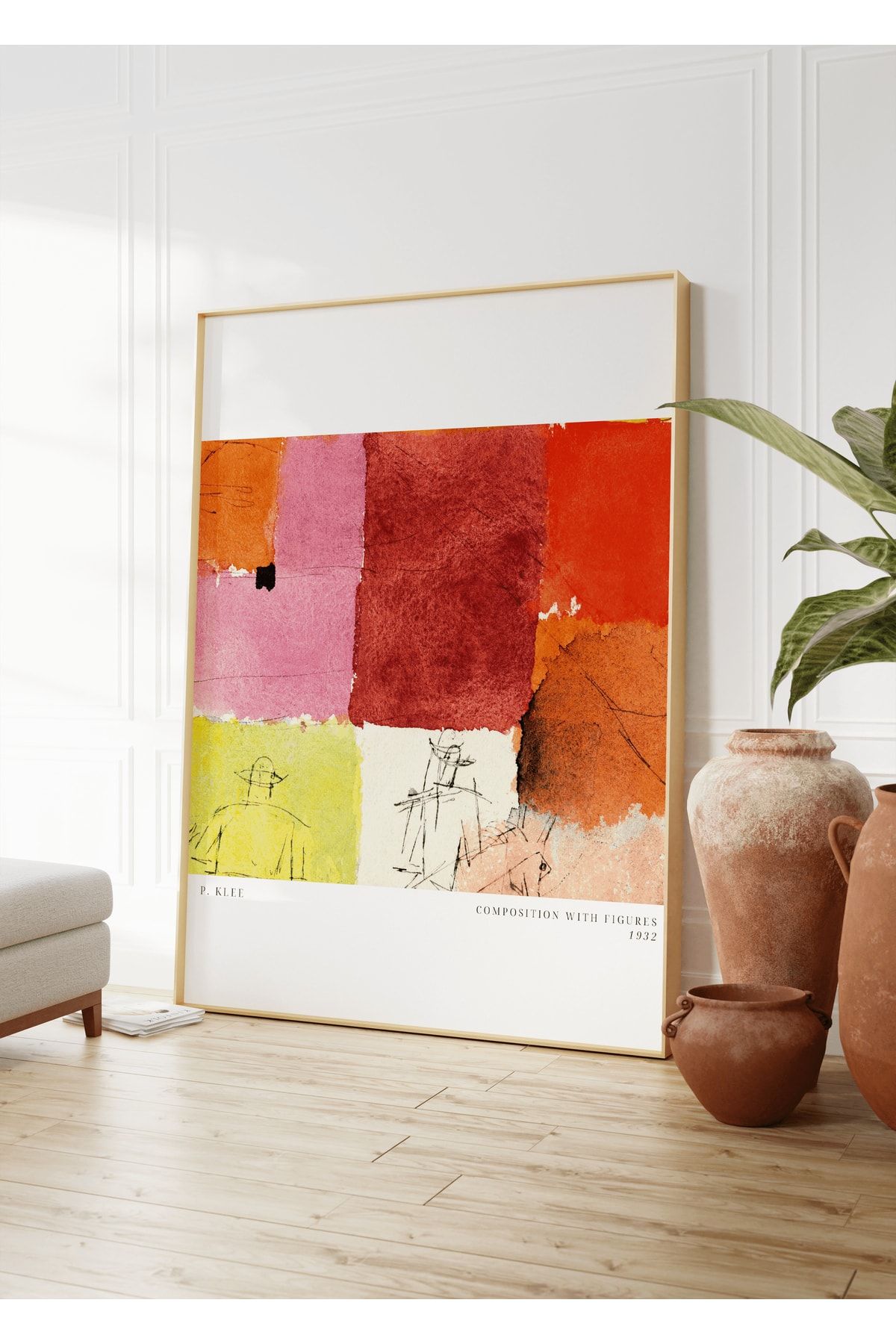 Yaris Note Paul Klee Çerçevesiz Poster Duvar Tablosu Poster Modern Tablo Dekoratif Çerçevesiz Tablo