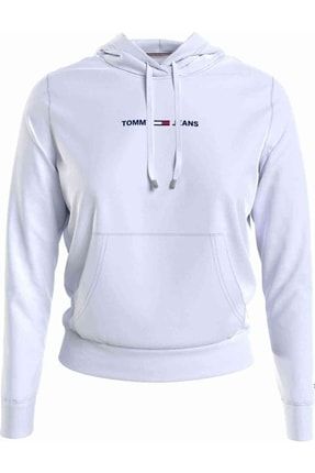 Kadın Beyaz Tjw Linear Logo Sweatshirt DW0DW10132YBR