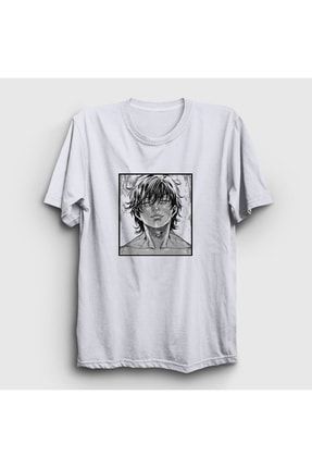 Unisex Beyaz Cool Anime Hanma Baki T-shirt 317298tt