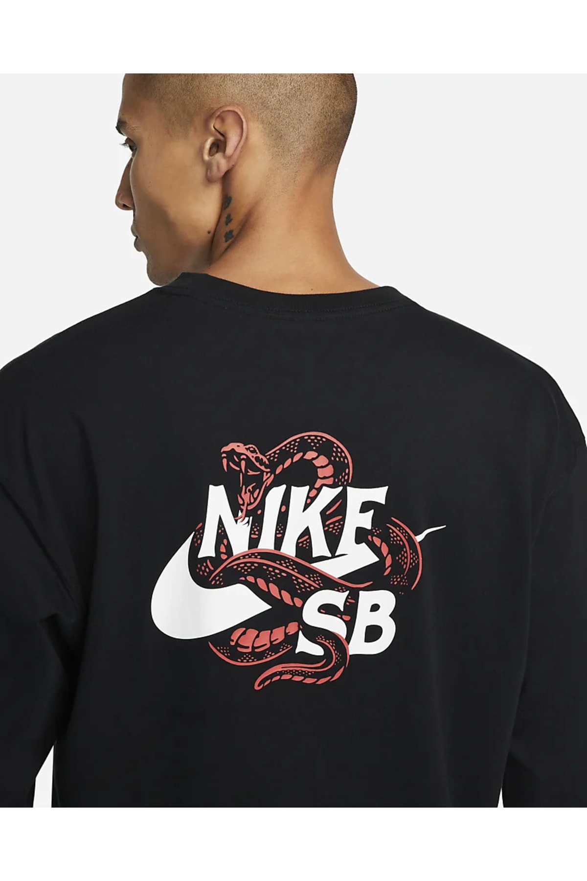 سویشرت اسپرت نایکی مردانه پارچه مشکی اسپرت طرح دار راحت    میانه Daily/روزانه | Nike DM2257-010 - تصویر 3