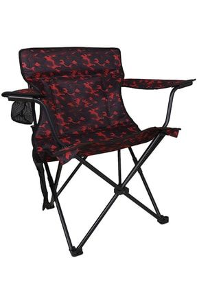 V2 Kırmızı Kamuflaj Lüks Kamp Sandalyesi AVFONİ2107201116