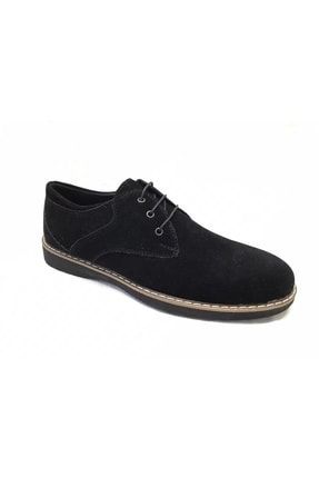 Erkek Siyah Süet Klasik Oxford Ayakkabı MIFOMODA0102