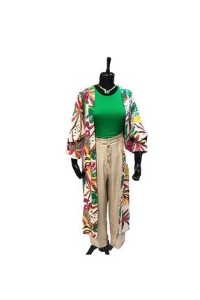 Kadın Renkli Kimono mka20007
