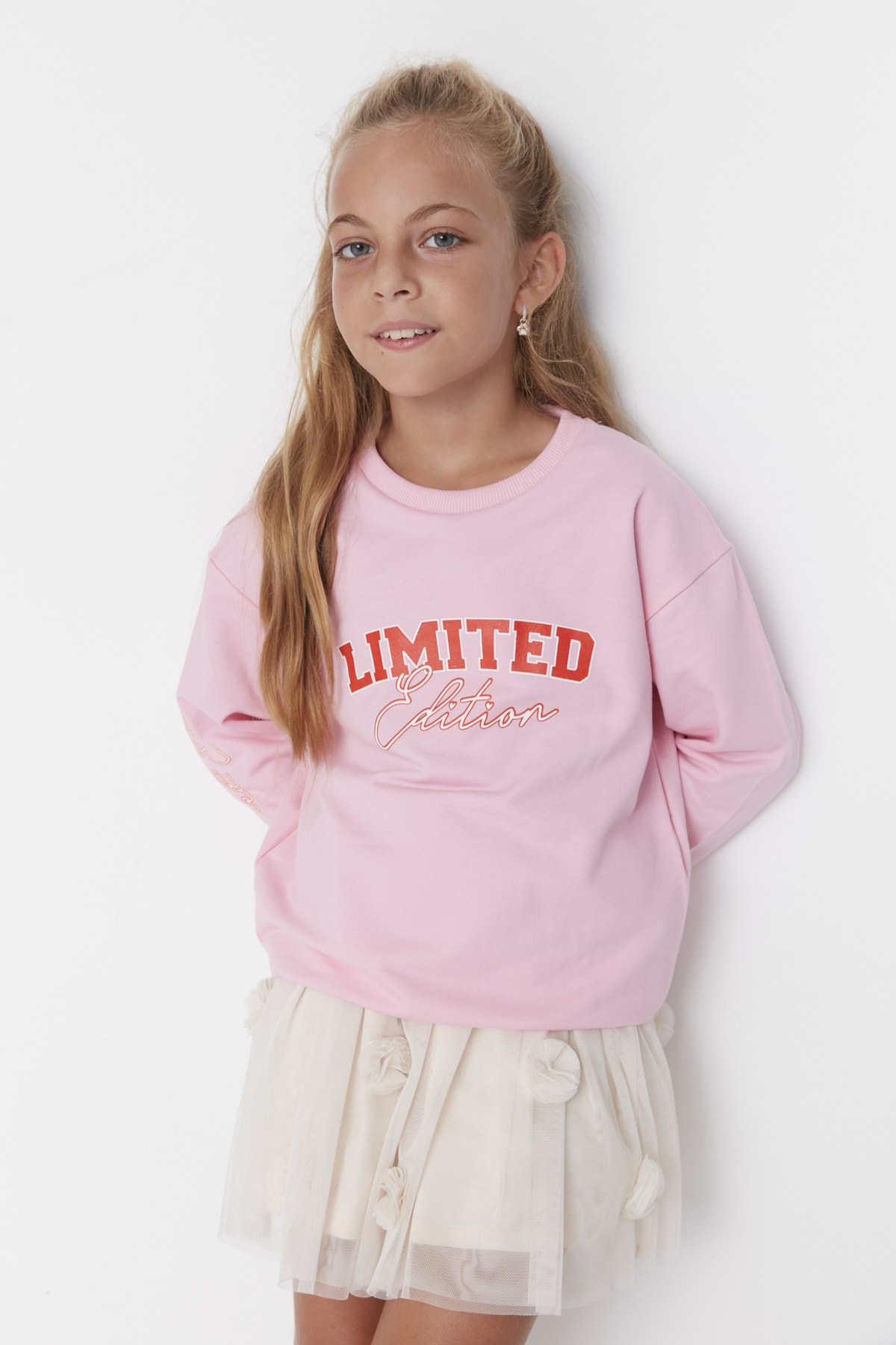TRENDYOLKIDS Sweatshirt Rosa Regular Fit Fast ausverkauft