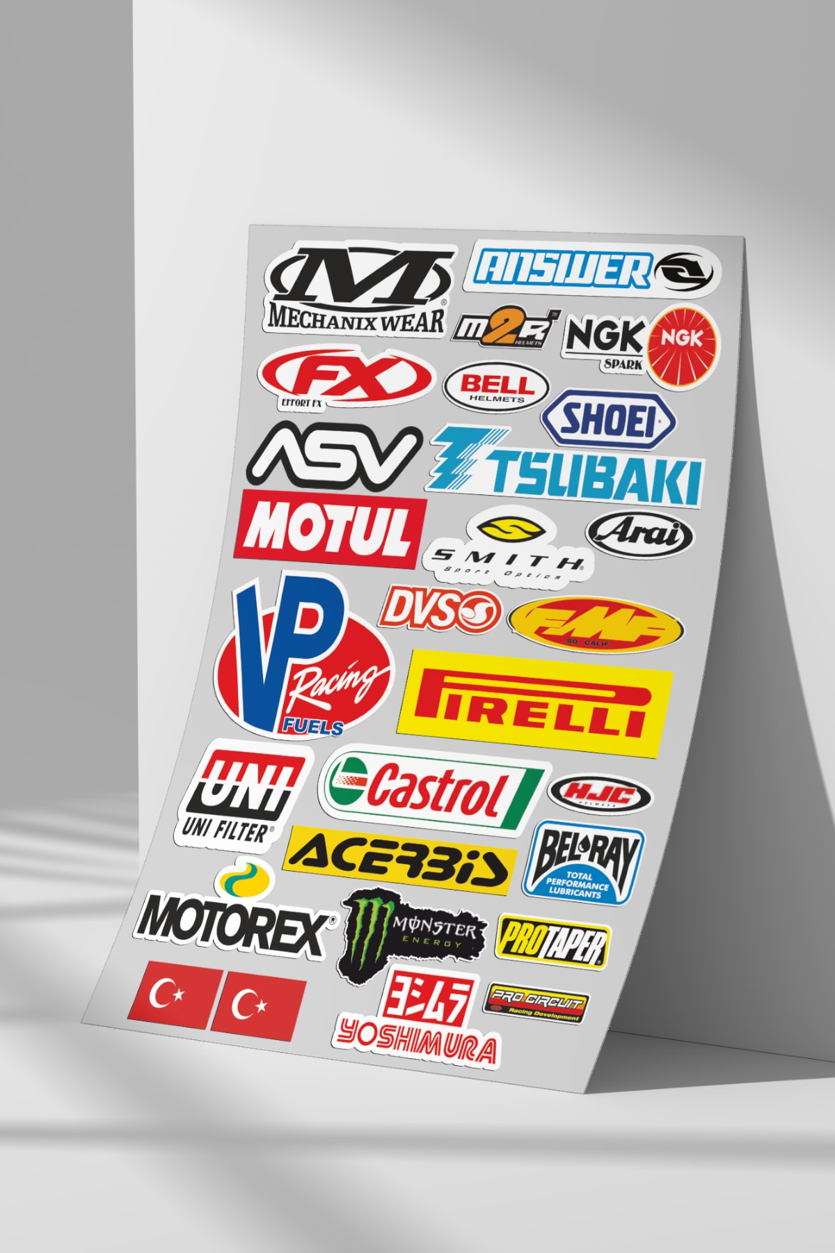 Sticker Market Araba, Motosiklet Sponsor Sticker Seti, Çıkartma Etiket