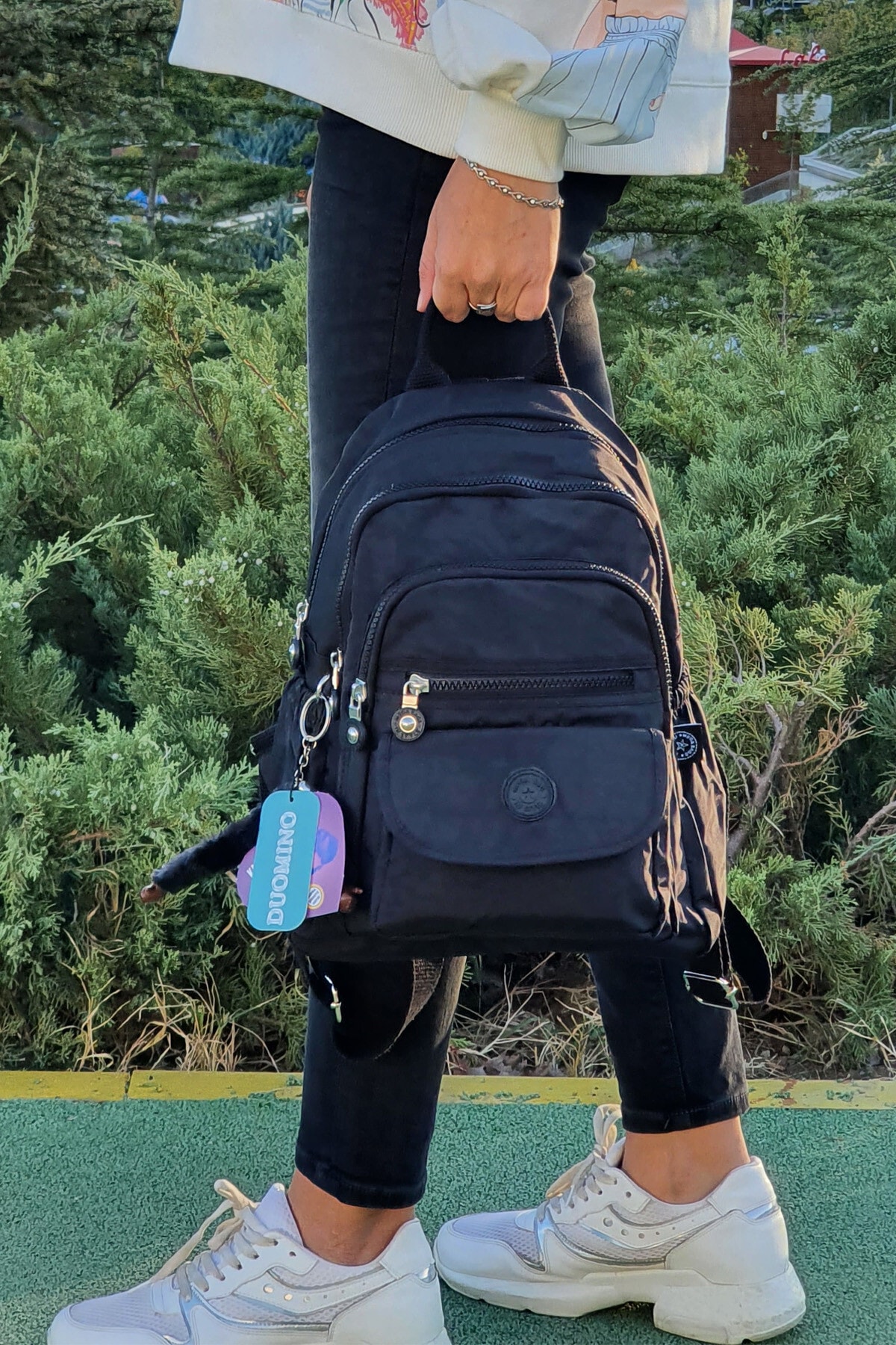 کوله پشتی زنانه مشکی NEMO BAGS | nemobags255 اورجینال - تصویر 3