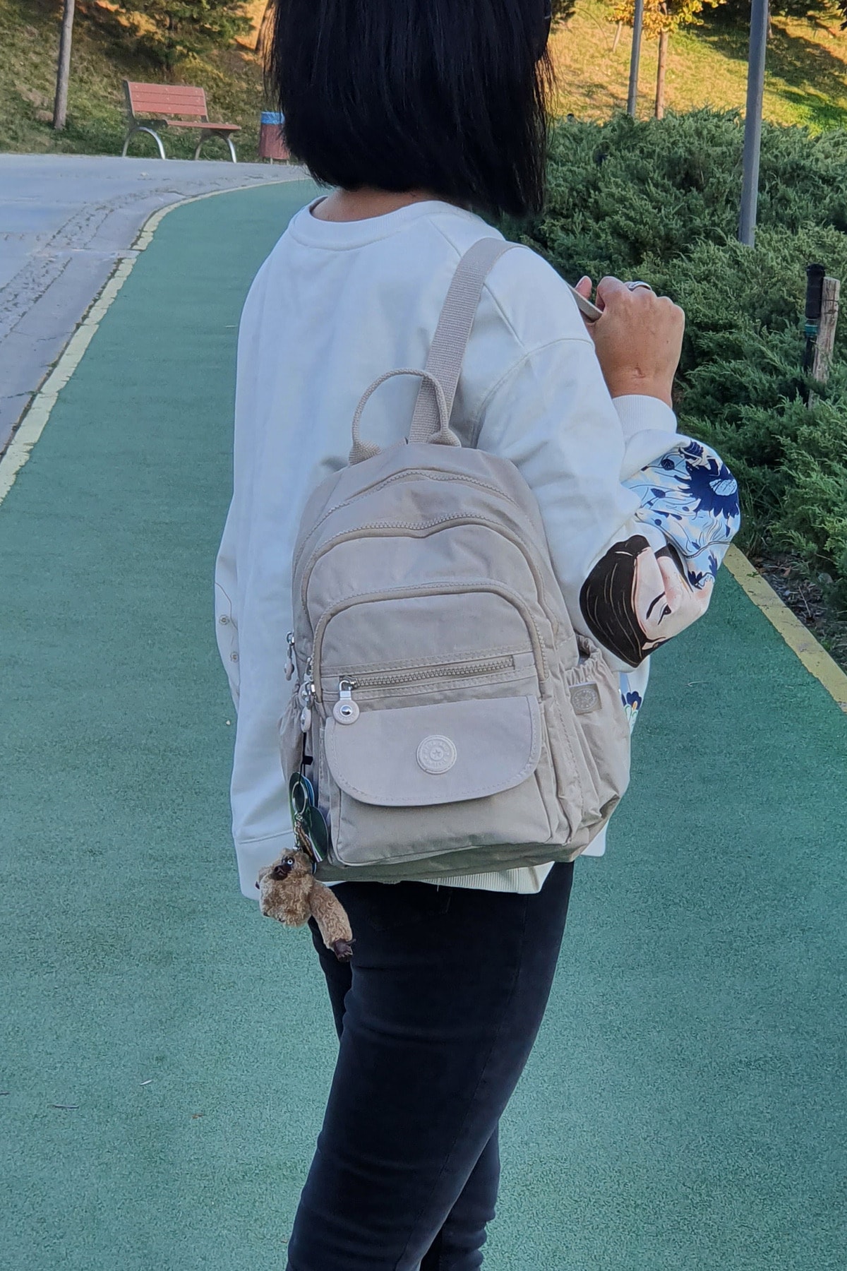 کوله پشتی زنانه بژ NEMO BAGS | nemobags255 اورجینال - تصویر 2