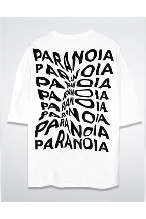 Liquid Paranoia Beyaz Unisex Oversize Tshirt 816E0819