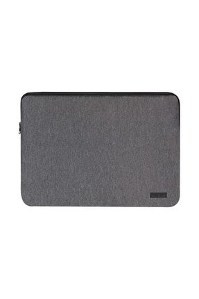 Füme Su Geçirmez Fermuar Detaylı Unisex 15-15,6 Inç Uyumlu Macbook Kılıf Notebook Laptop Çantası DVSK001