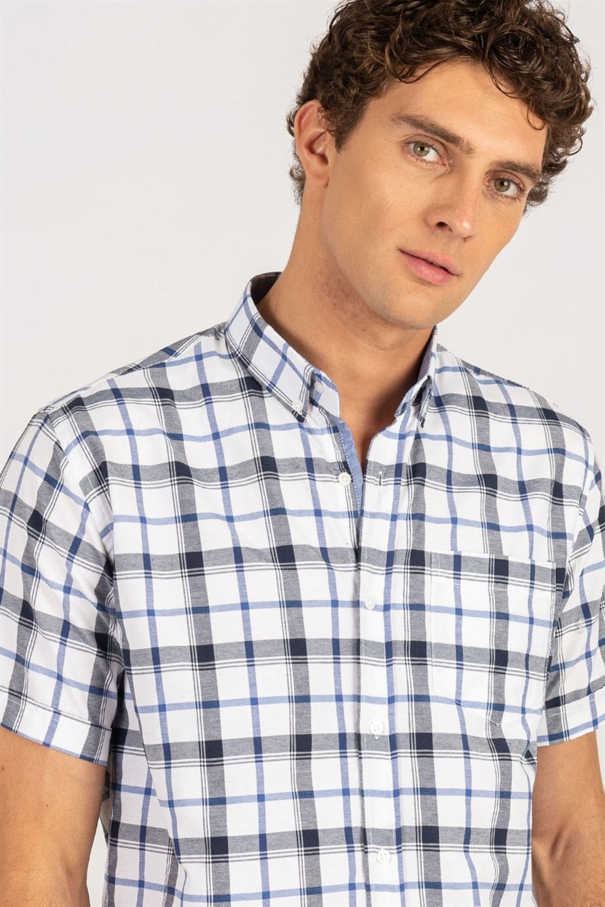 Plaid top sleeve raglan