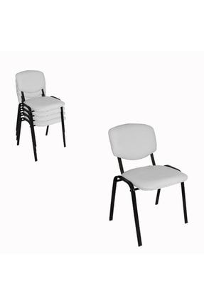 Form Üst Üste Konan Mutfak Ve Balkon Sandalyesi (4 Adet) - Beyaz DC-100000579