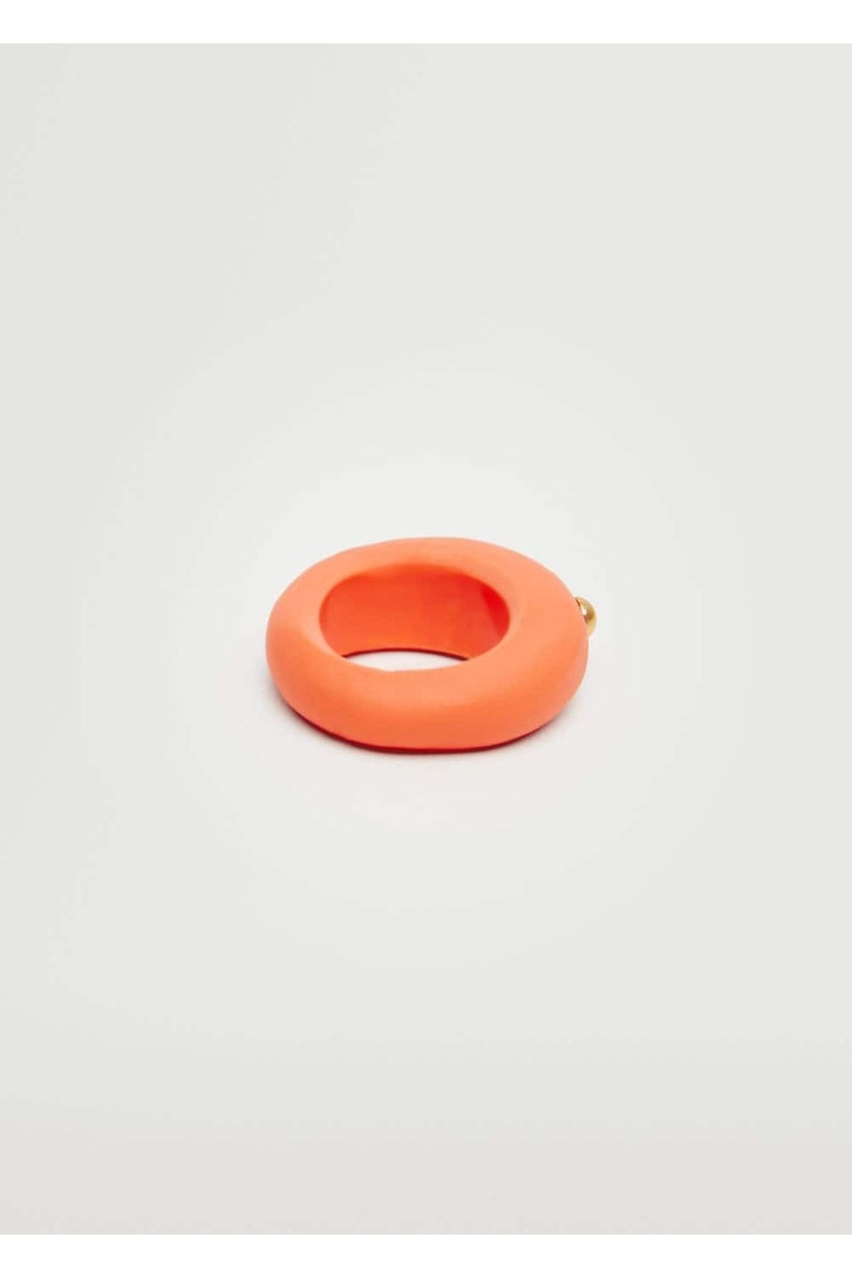 MANGO Woman-Großer Ring aus Ton 4