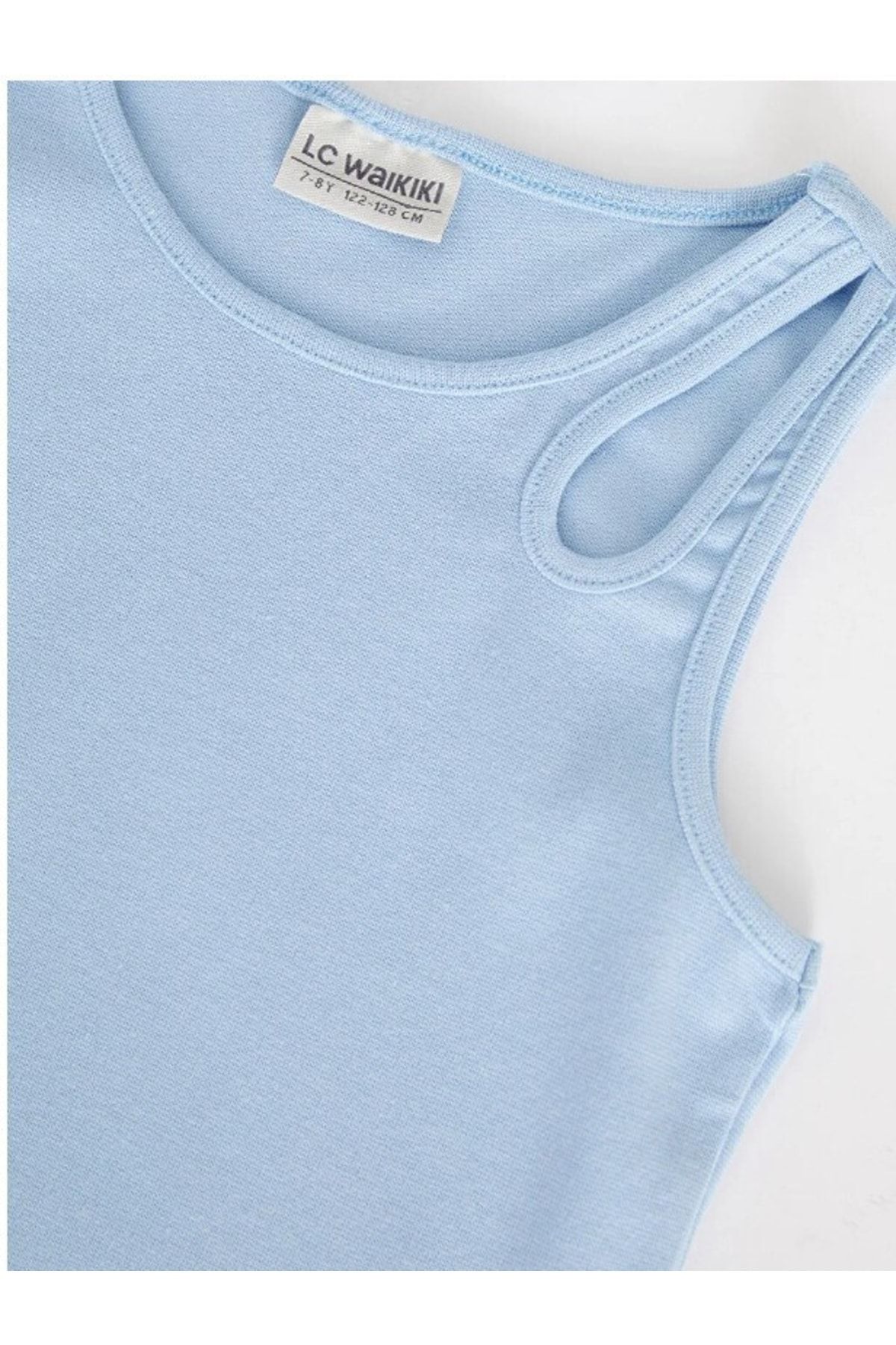 LC Waikiki-Bavlněné dívčí tílko Crew Neck Basic 3