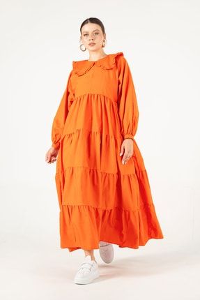 Oranj Bebe Yaka Elbise 5-9605 P-02703