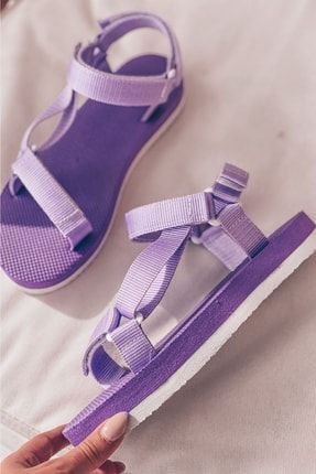 Kadın Lila Spor Sandalet Relax Colar TYC00500319626