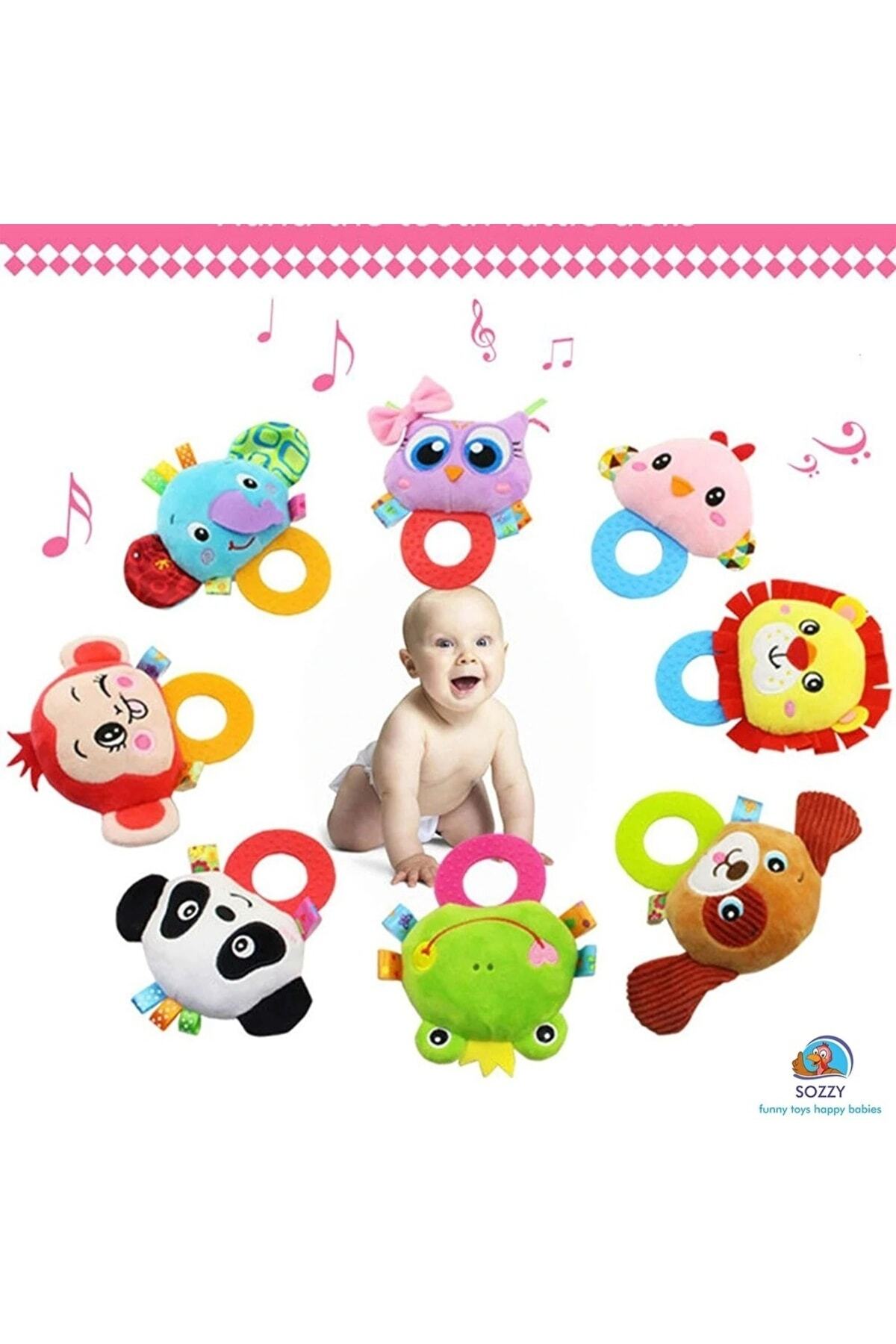 Sozzy-Toys Rattle Teether Monkey Szy209 - Pink 2