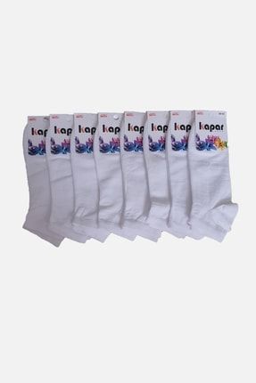 Kadın Pamuklu Patik Çorap 8'lı 153-032