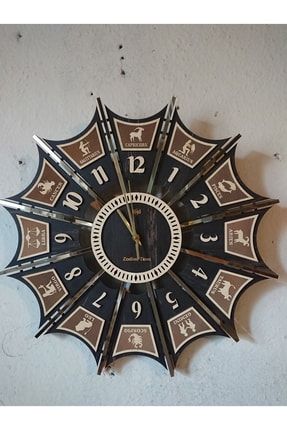Duvar Saati 50cm Zodıac Tıme Ahşap Ve Pleksi SA-50911
