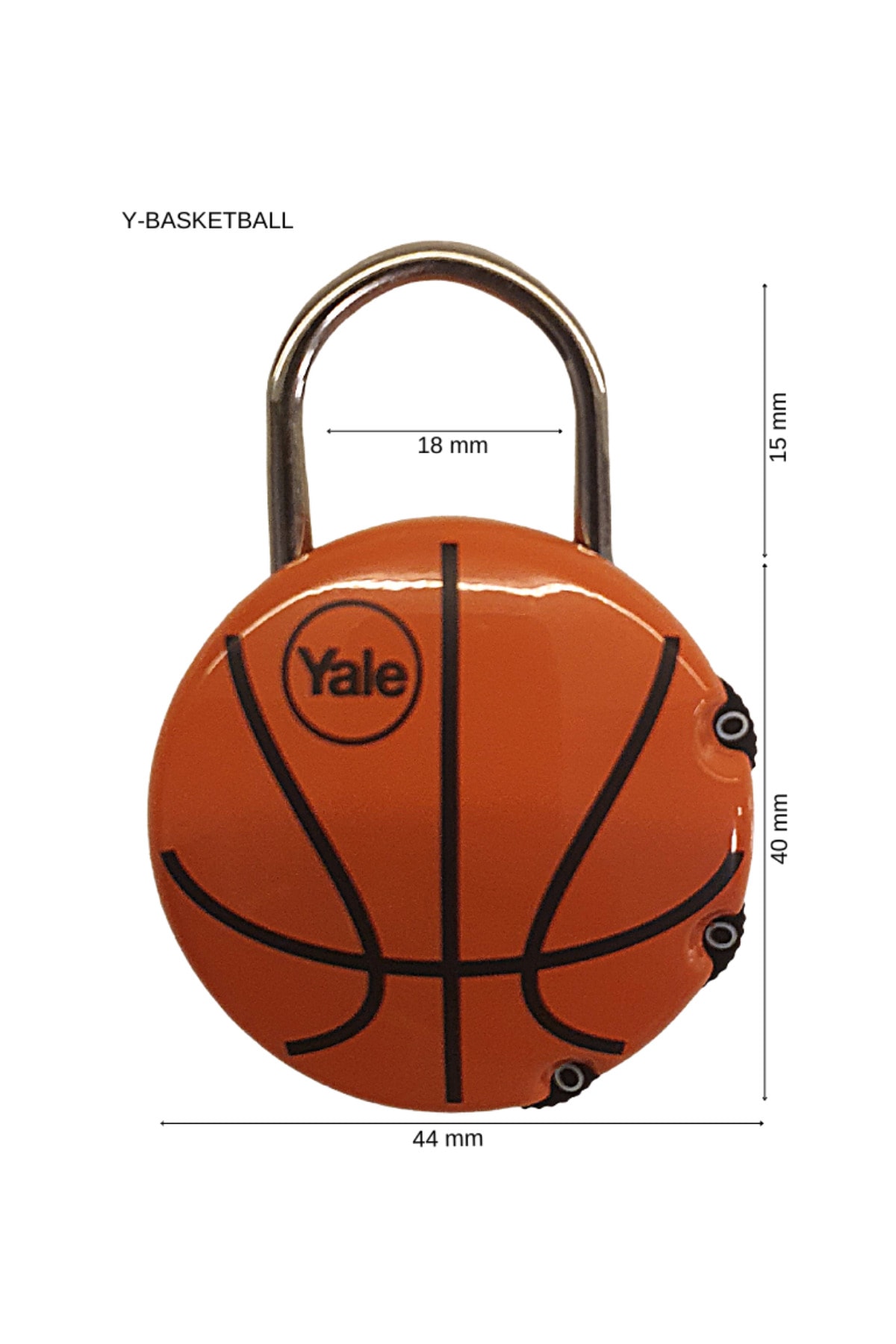 Yale kilit Yale Asma Kilit Ybasketball Şifreli Blister Ambalaj Kırmızı