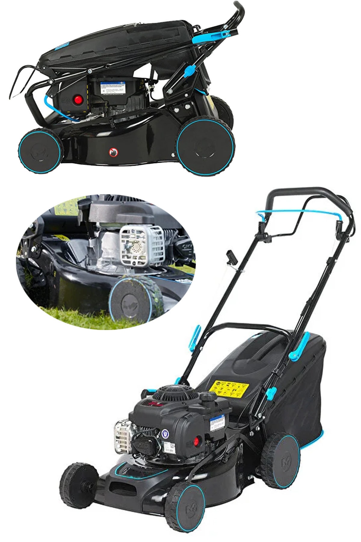 STILMAX Pro Eco Itmeli Benzinli Çim ve Ot Biçme Makinesi 3 Kademe 40 cm 3.3 Hp 250 cc + Titanyum Çelik Bıçak