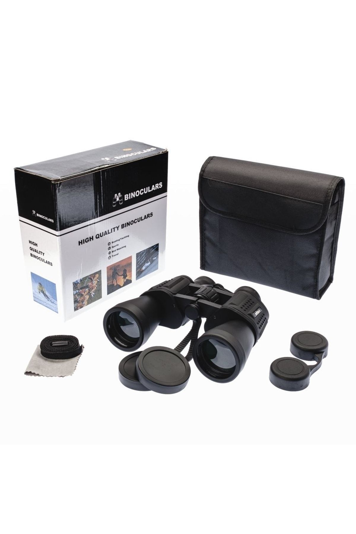 Nikula 7x50 Professional Handheld Binoculars with Wide Front Lens 1000m 56m Black V3