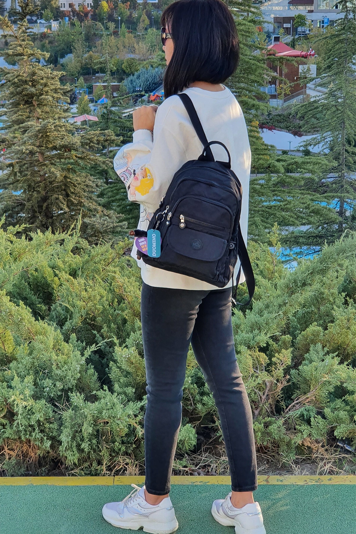 کوله پشتی زنانه مشکی NEMO BAGS | nemobags255 اورجینال - تصویر 5