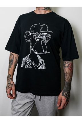 Oversize Unisex Siyah T-shirt Syt001