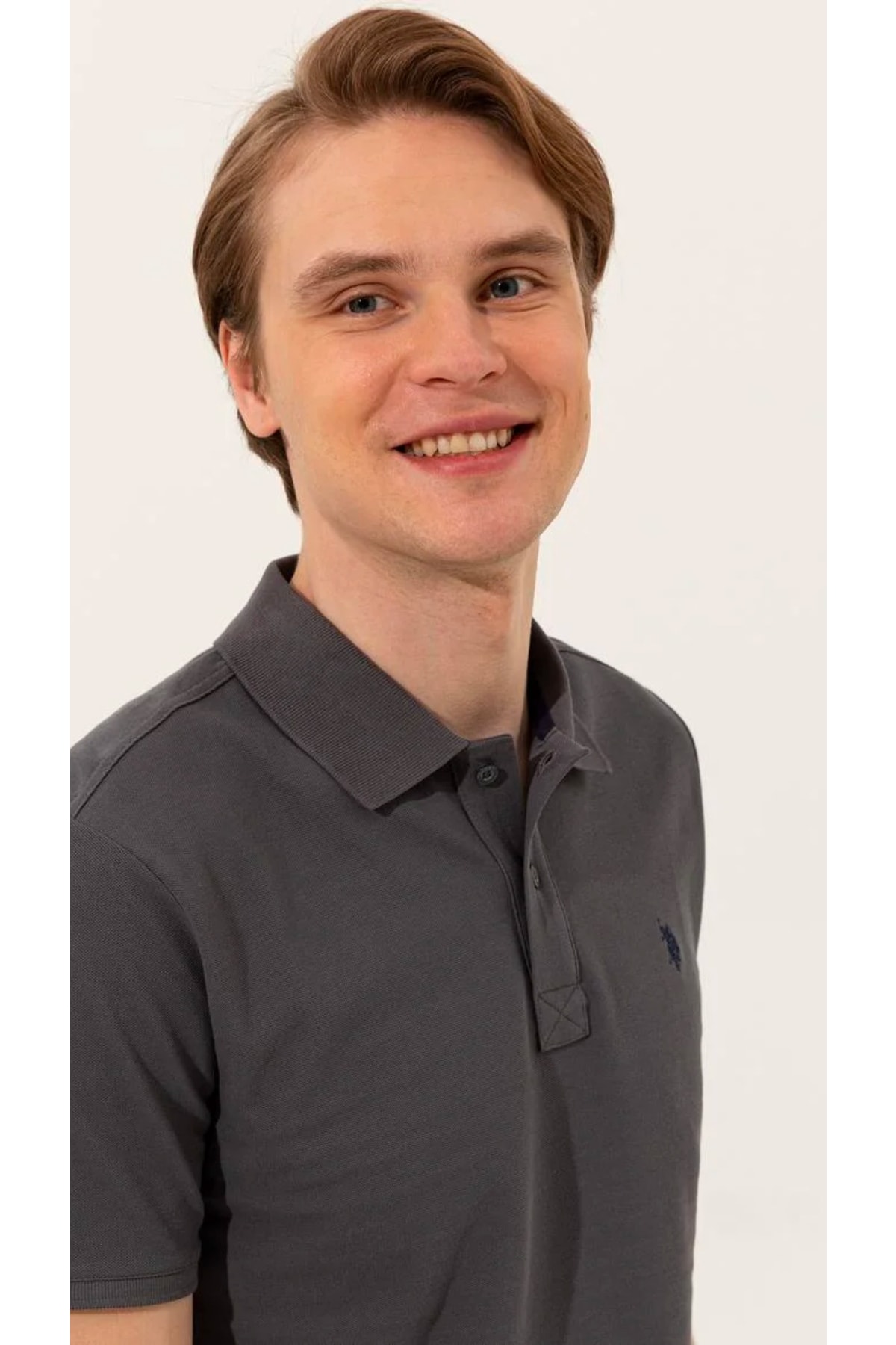 تیشرت مردانه خاکستری یو اس پولو | G081GL011.000.1350446 اورجینال - تصویر 2