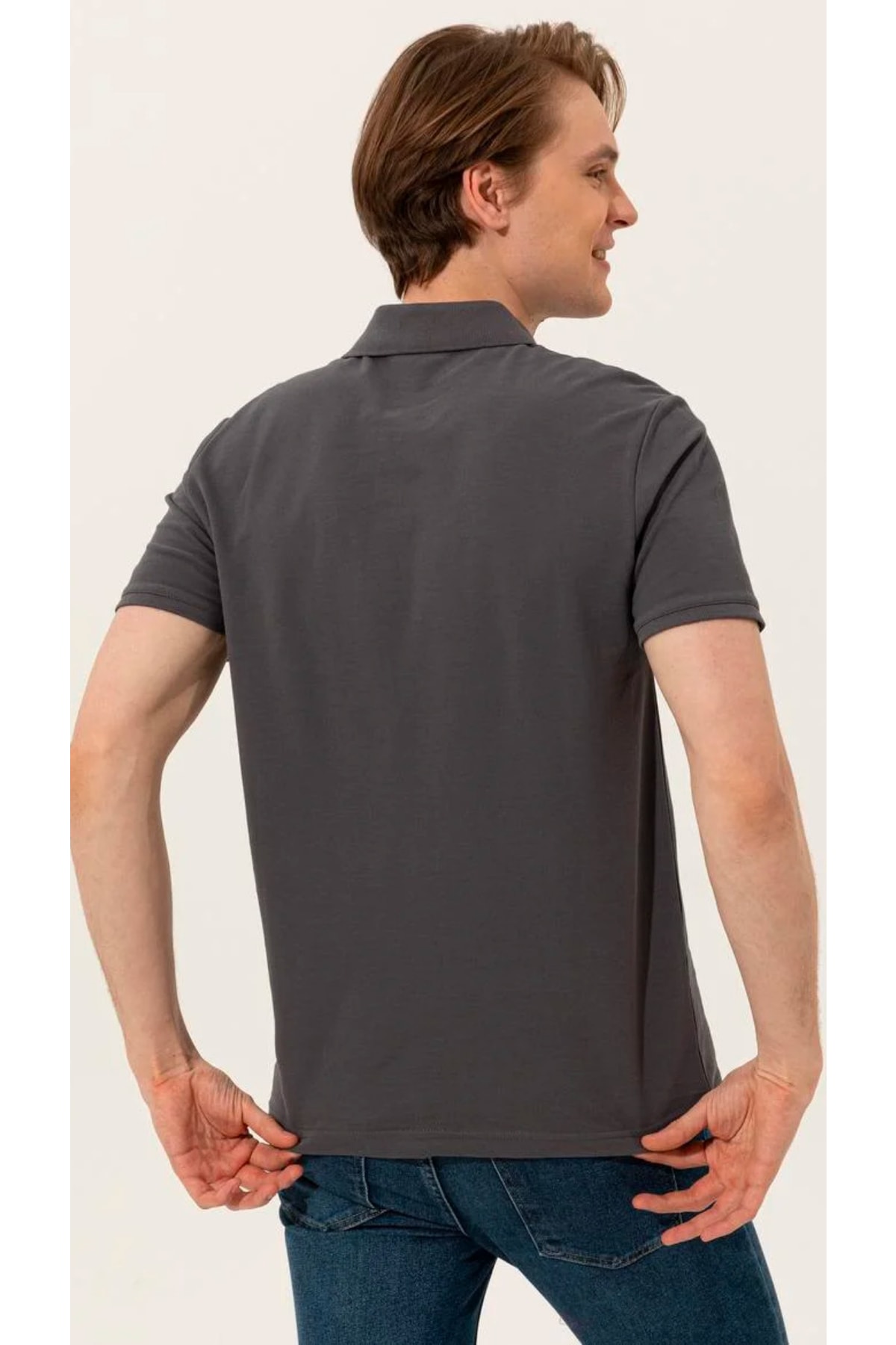 تیشرت مردانه خاکستری یو اس پولو | G081GL011.000.1350446 اورجینال - تصویر 5